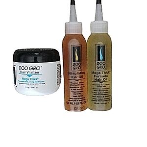 Doo Gro Hair Vitalizer and Hair Oil Set - Stimulate Scalp For Strong Thick Hair